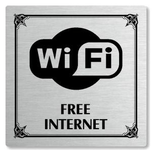 Free internet, 148x148mm, stříbrná, Nebraska